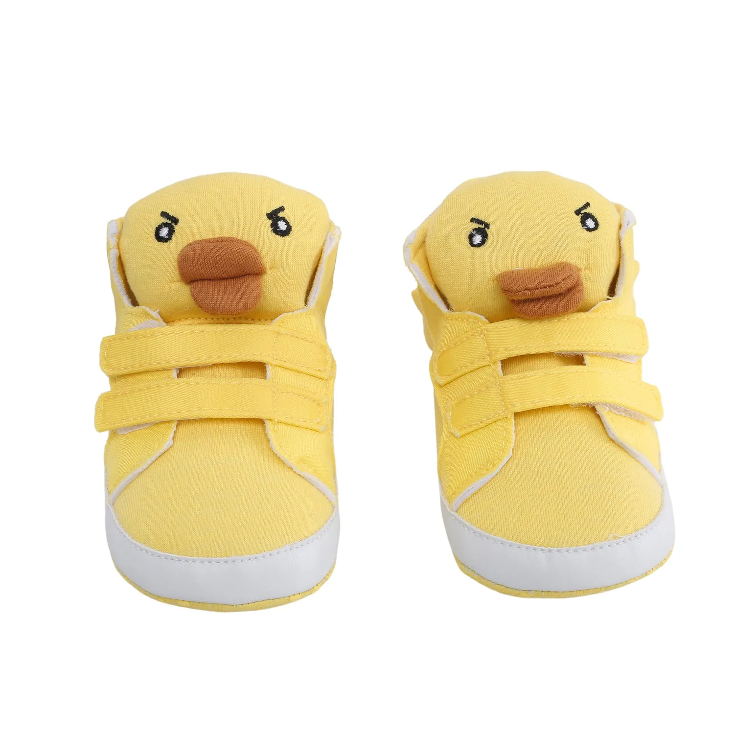 Baby Moo Yellow Ducklings Velcro Casual Booties