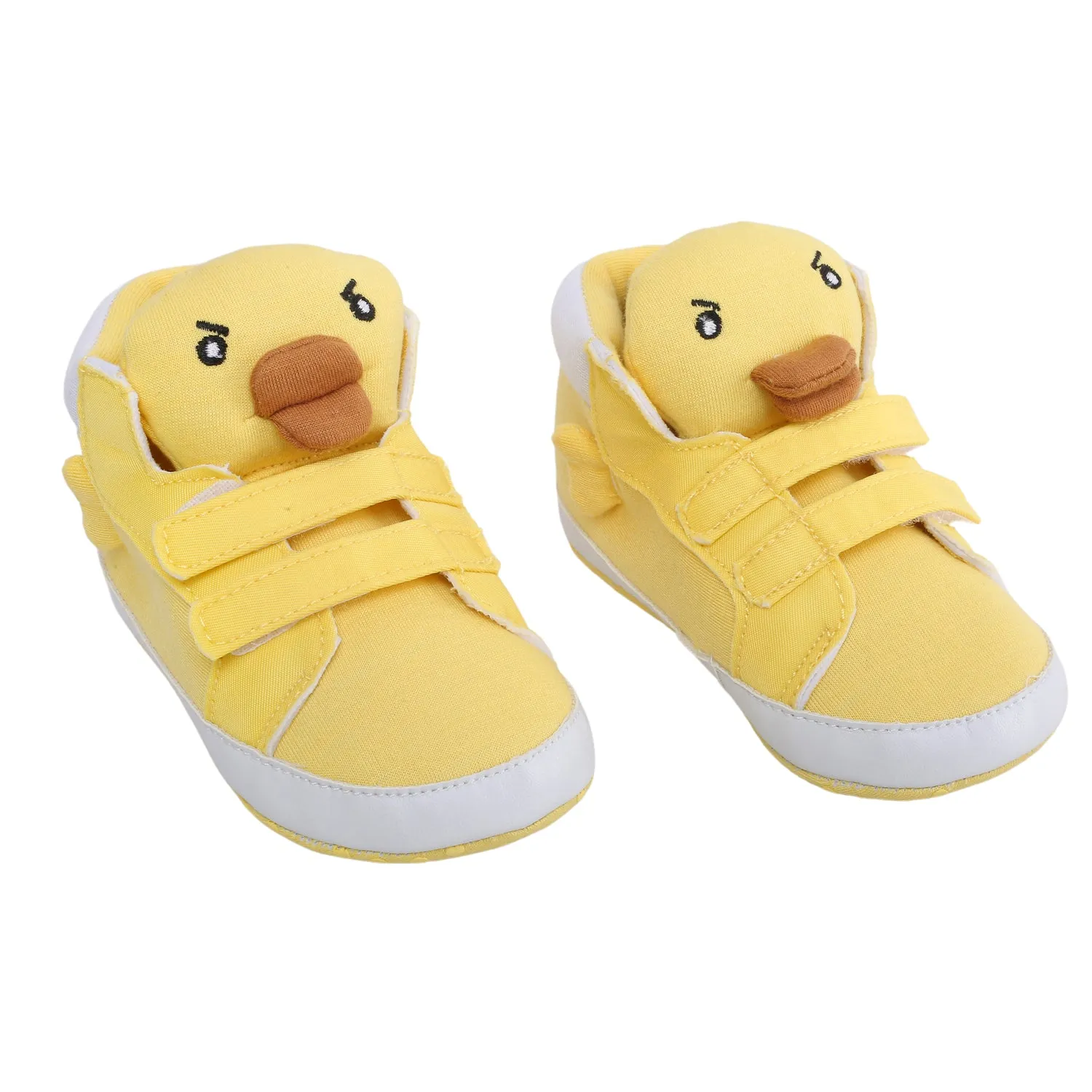 Baby Moo Yellow Ducklings Velcro Casual Booties