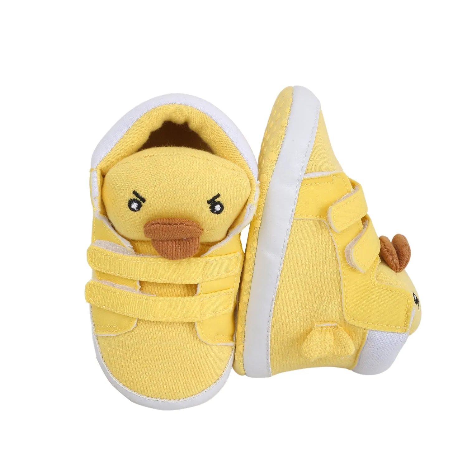 Baby Moo Yellow Ducklings Velcro Casual Booties