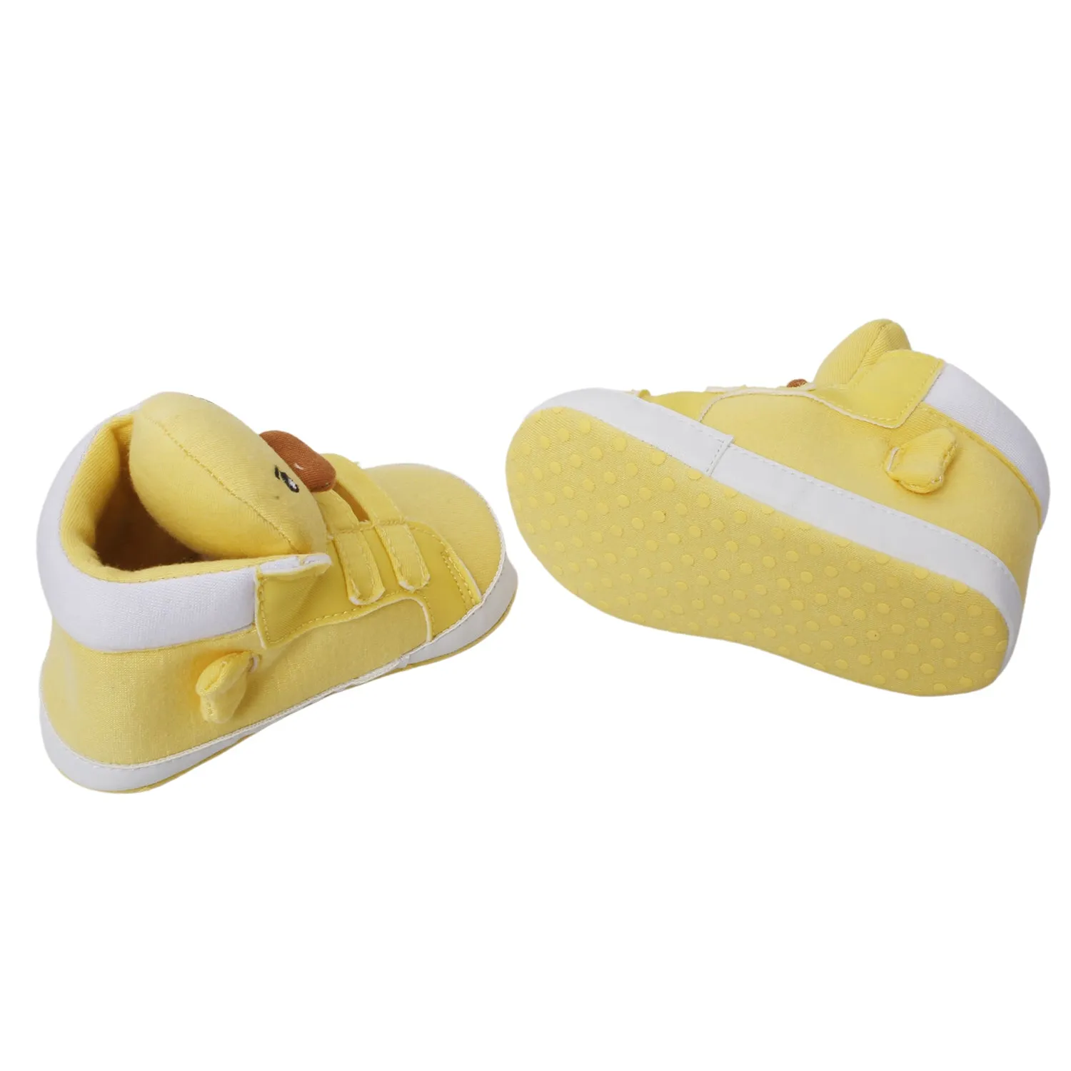 Baby Moo Yellow Ducklings Velcro Casual Booties