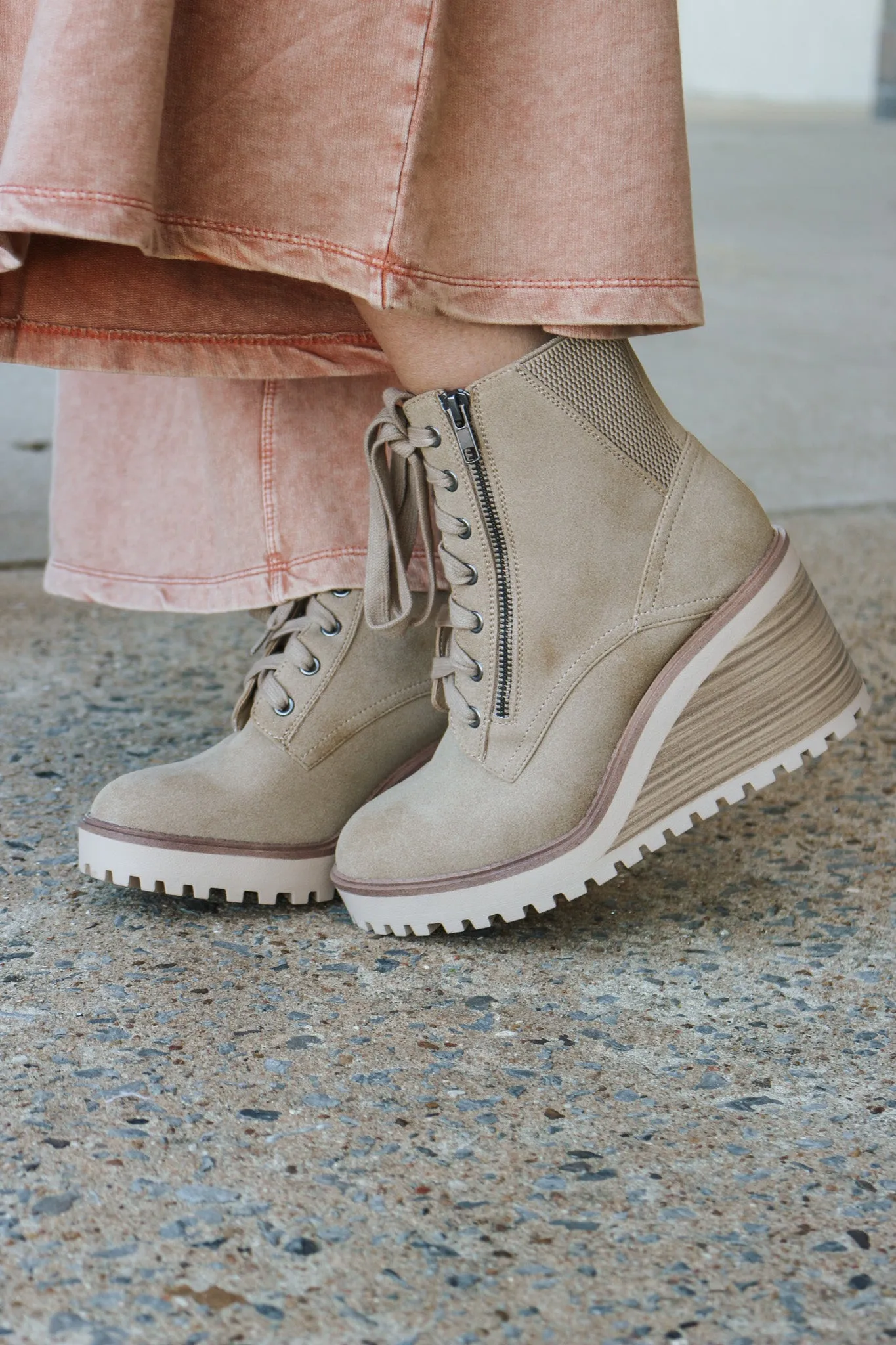 Cyan Sand Wedge Bootie By MIA