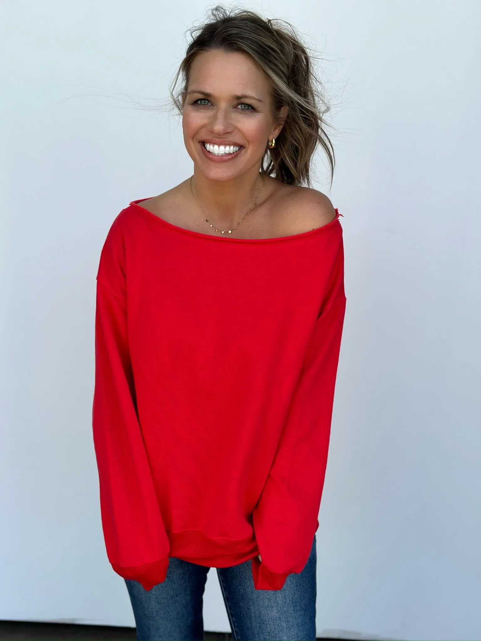 Evelyn One Shoulder Sweatshirt