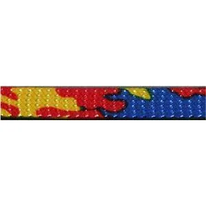 Glitter Flat Laces Custom Length with Tip - Colorful Camouflage (1 Pair Pack) Shoelaces