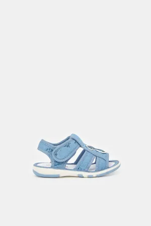 Infant Boys Blue Denim Pump