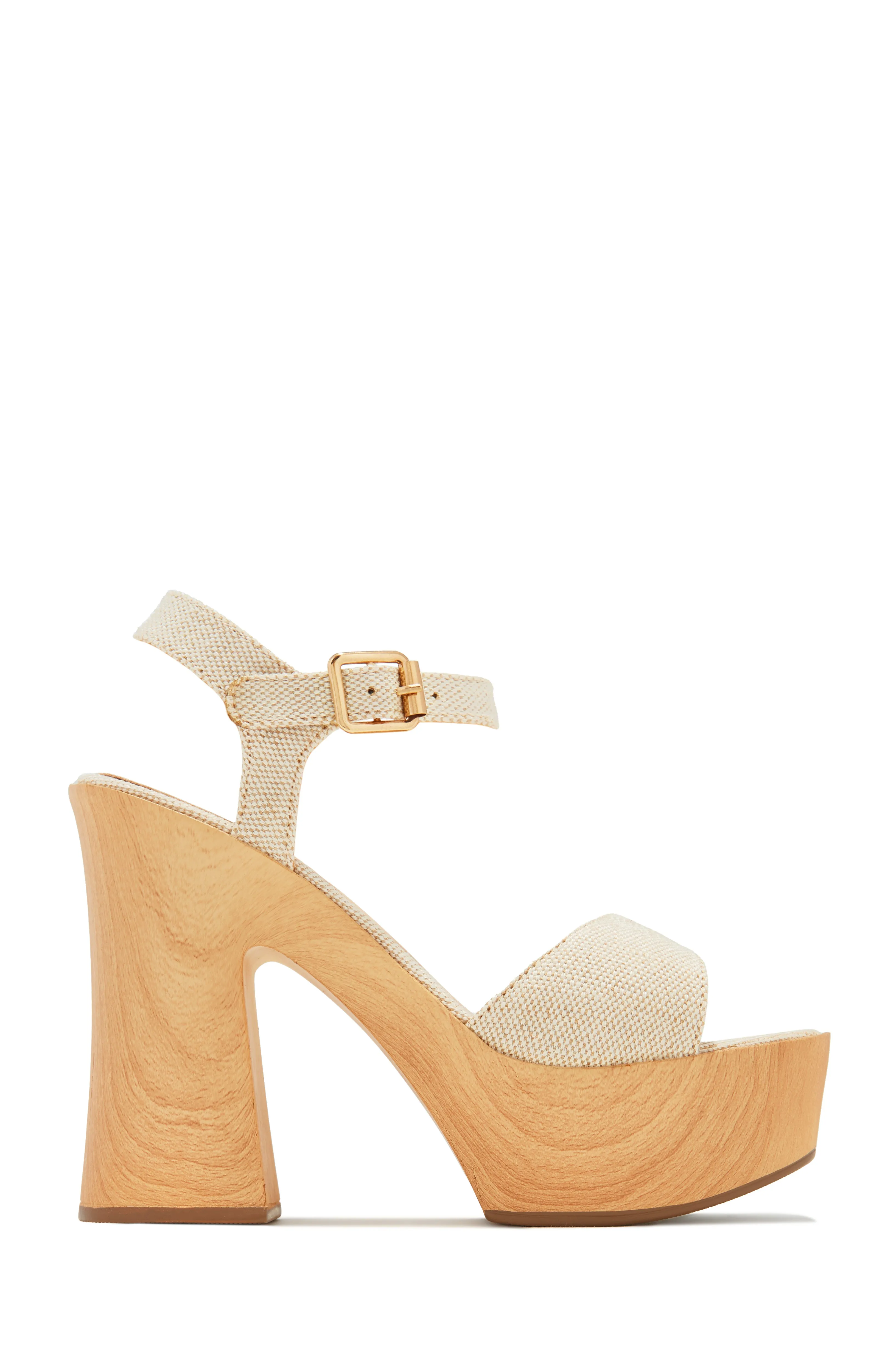 Makana Platform Block Heels - Natural