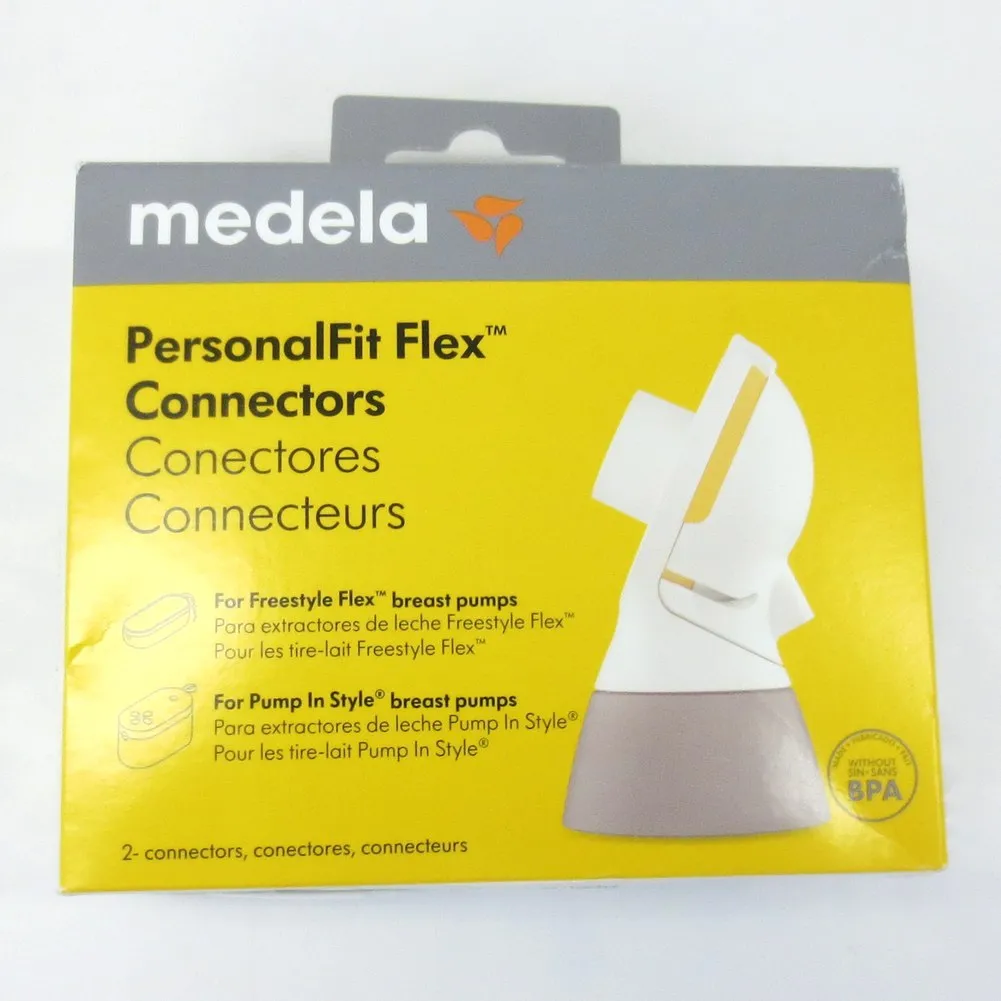 Medela PersonalFit Flex 2-Pack Connectors for use with Medela Breast Pumps (80340) (Open Box)