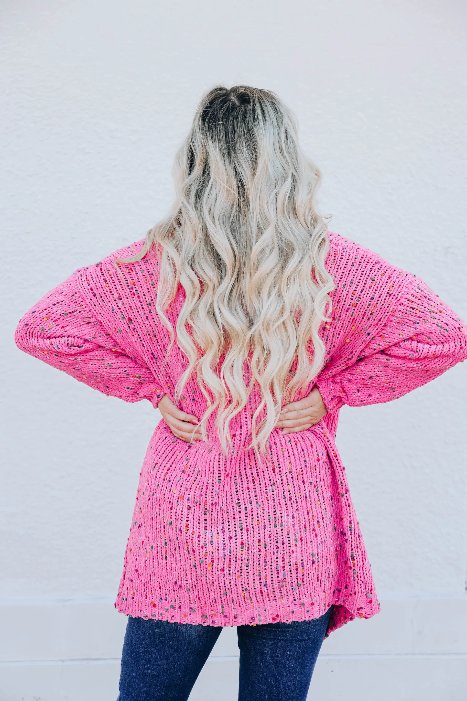 Princess Pink Confetti Cardigan