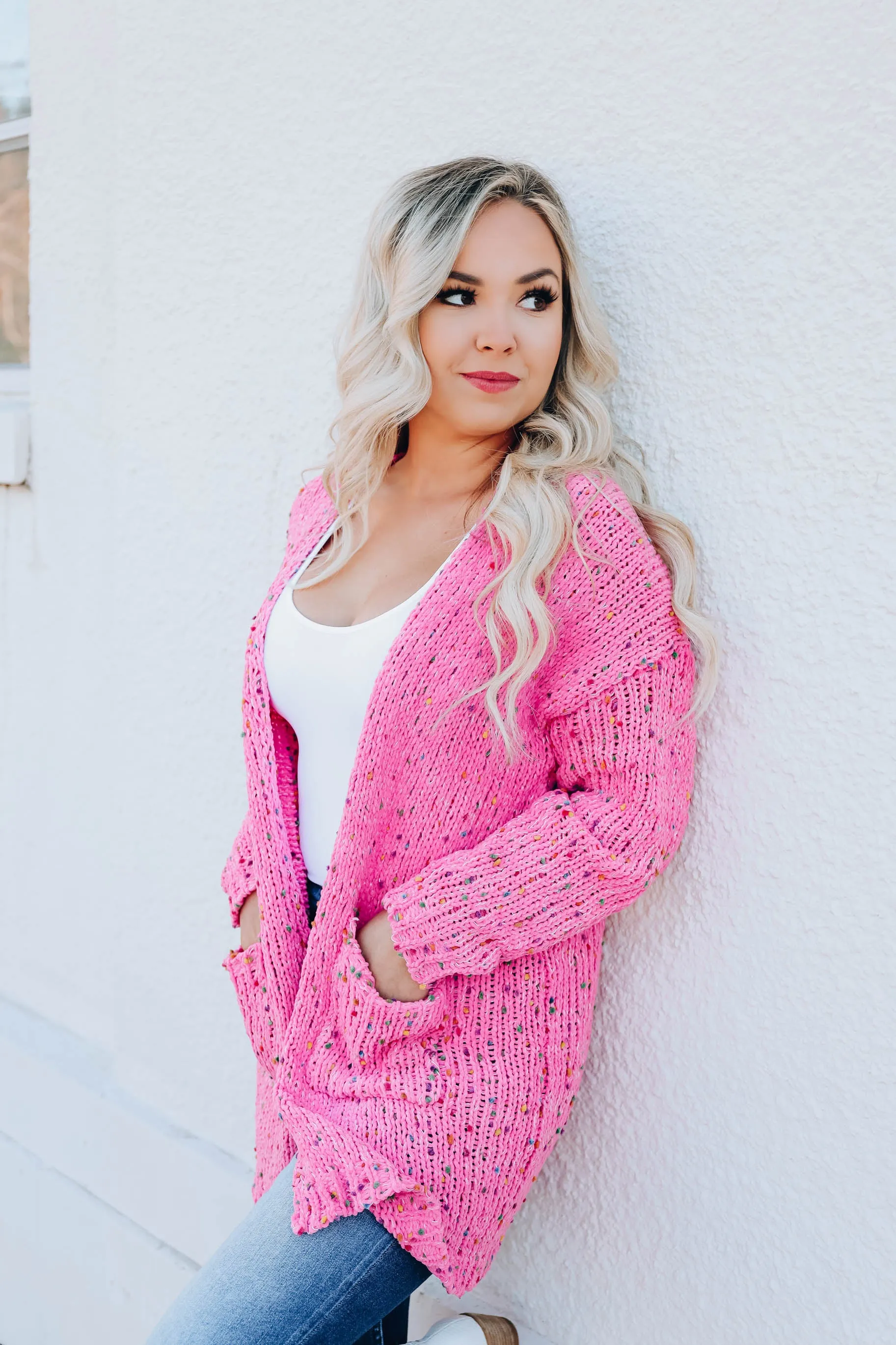 Princess Pink Confetti Cardigan