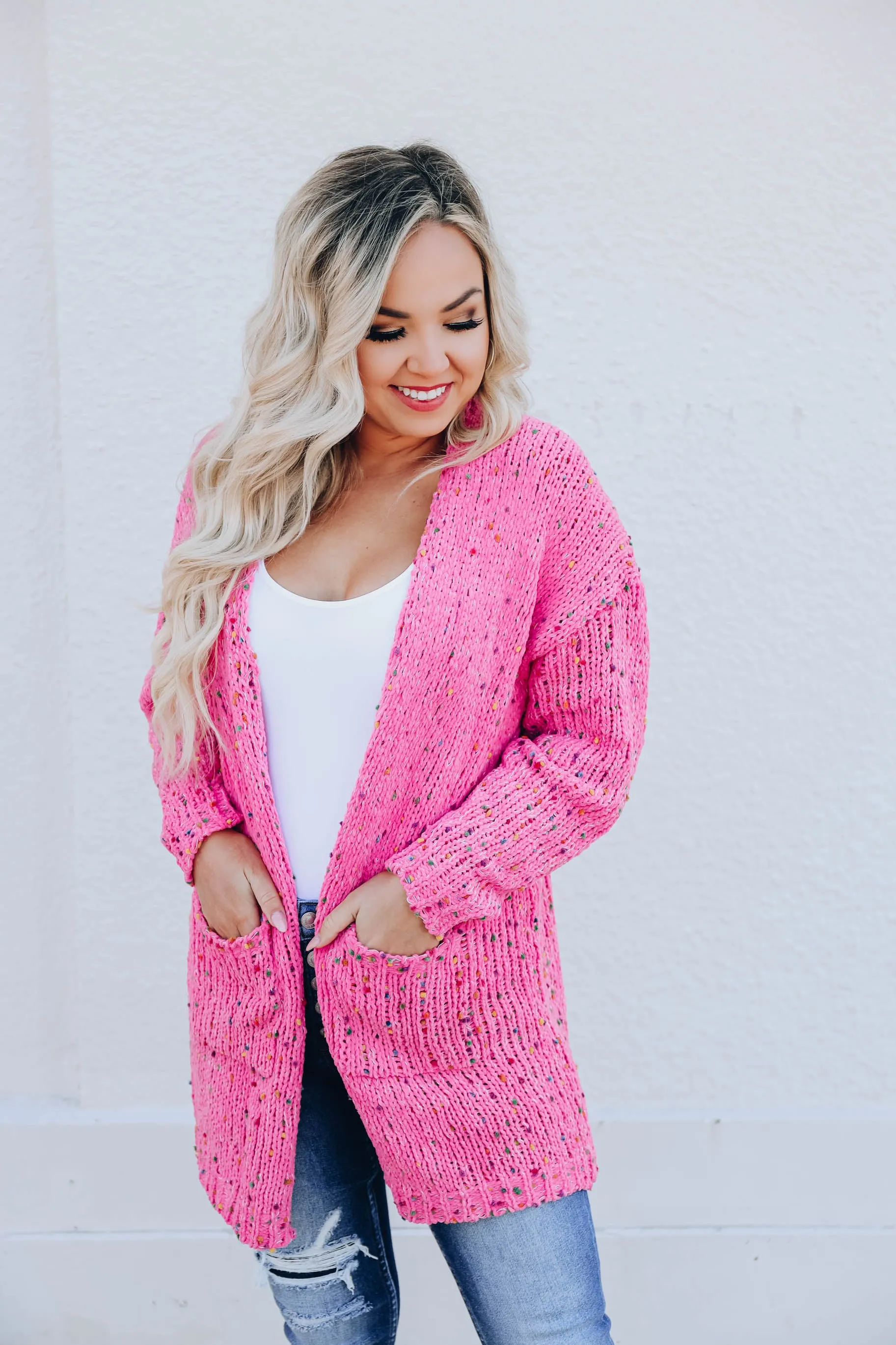 Princess Pink Confetti Cardigan