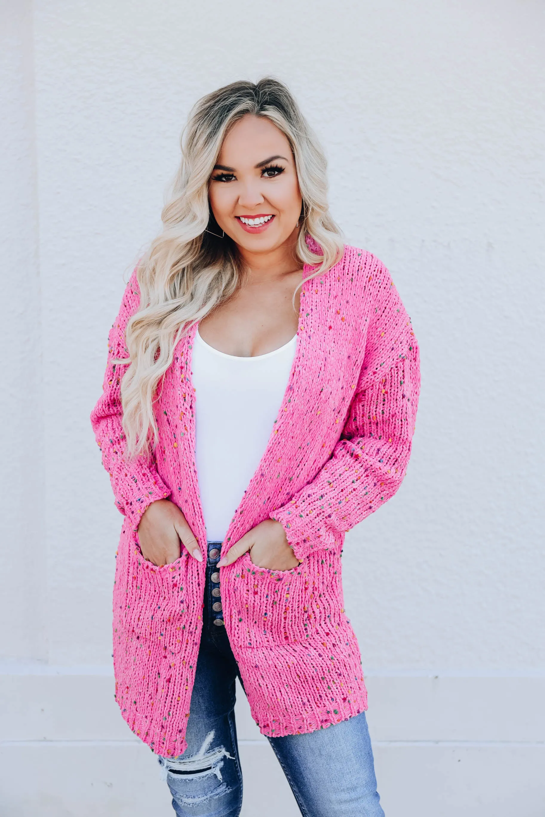 Princess Pink Confetti Cardigan