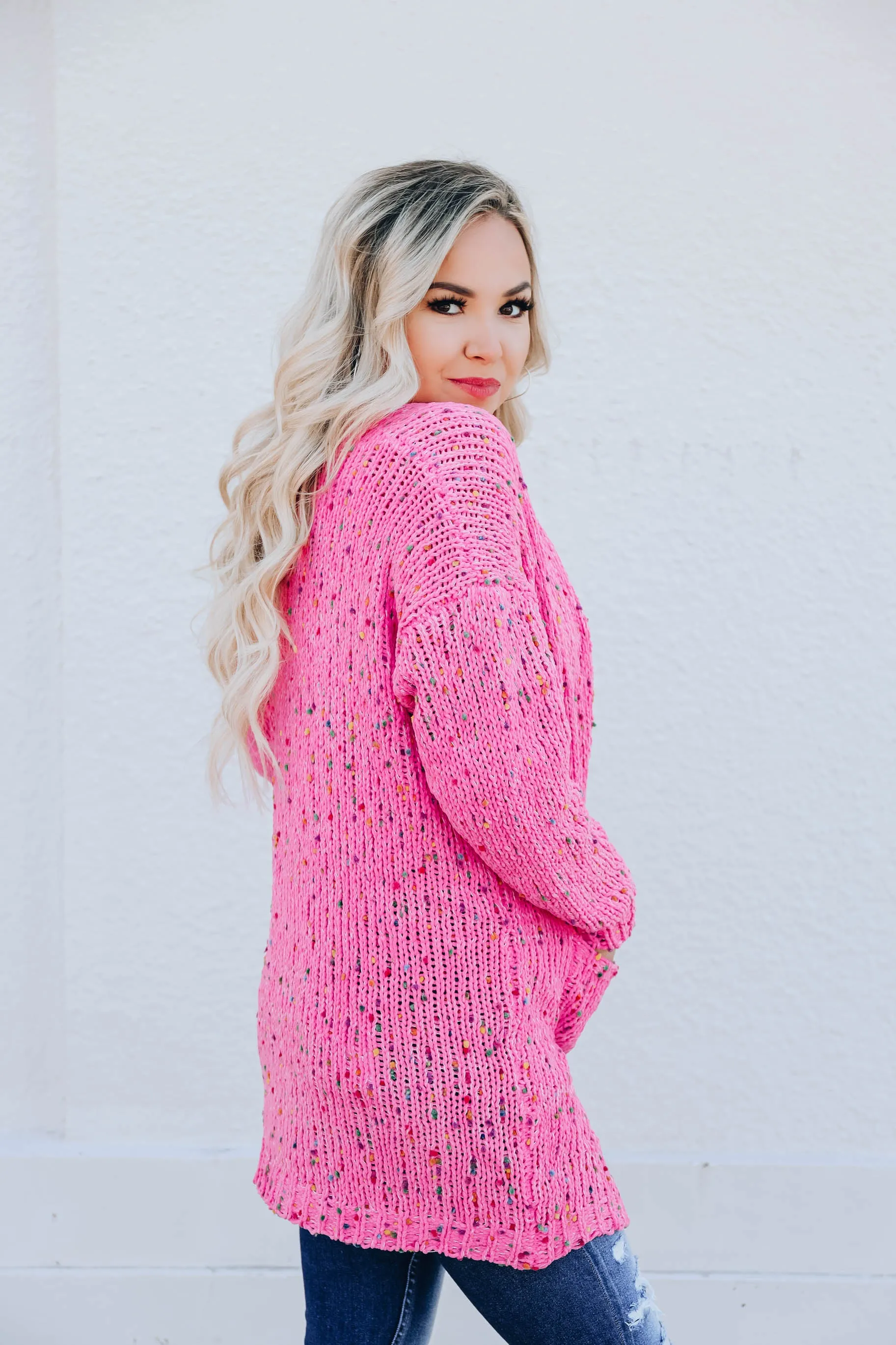 Princess Pink Confetti Cardigan