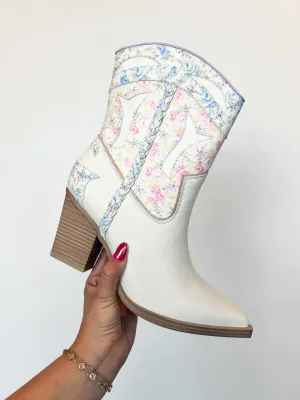 Vintage Floral Booties