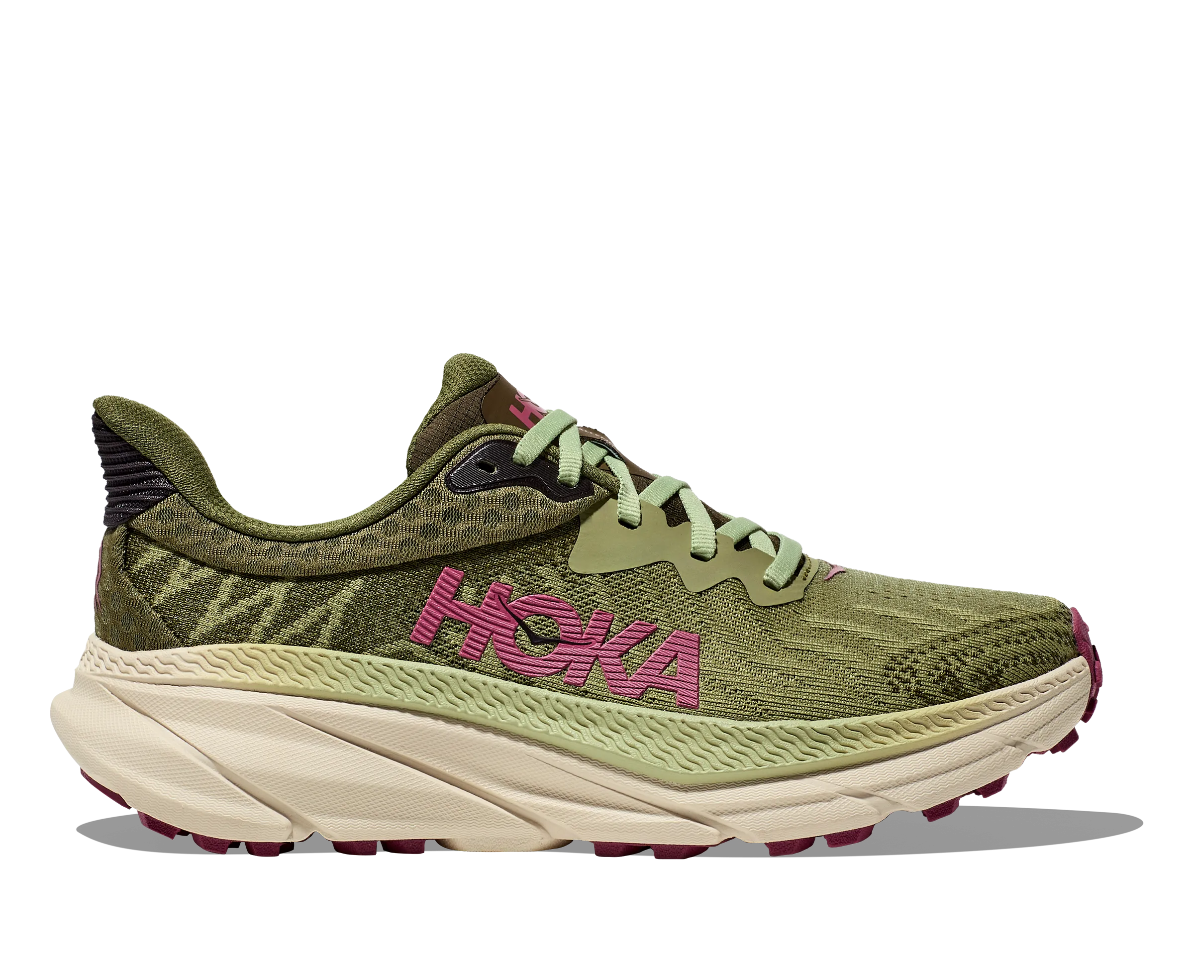 WOMEN'S HOKA CHALLENGER ATR 7 1134498FBT COLOR: FOREST FLOOR/BEET ROOT