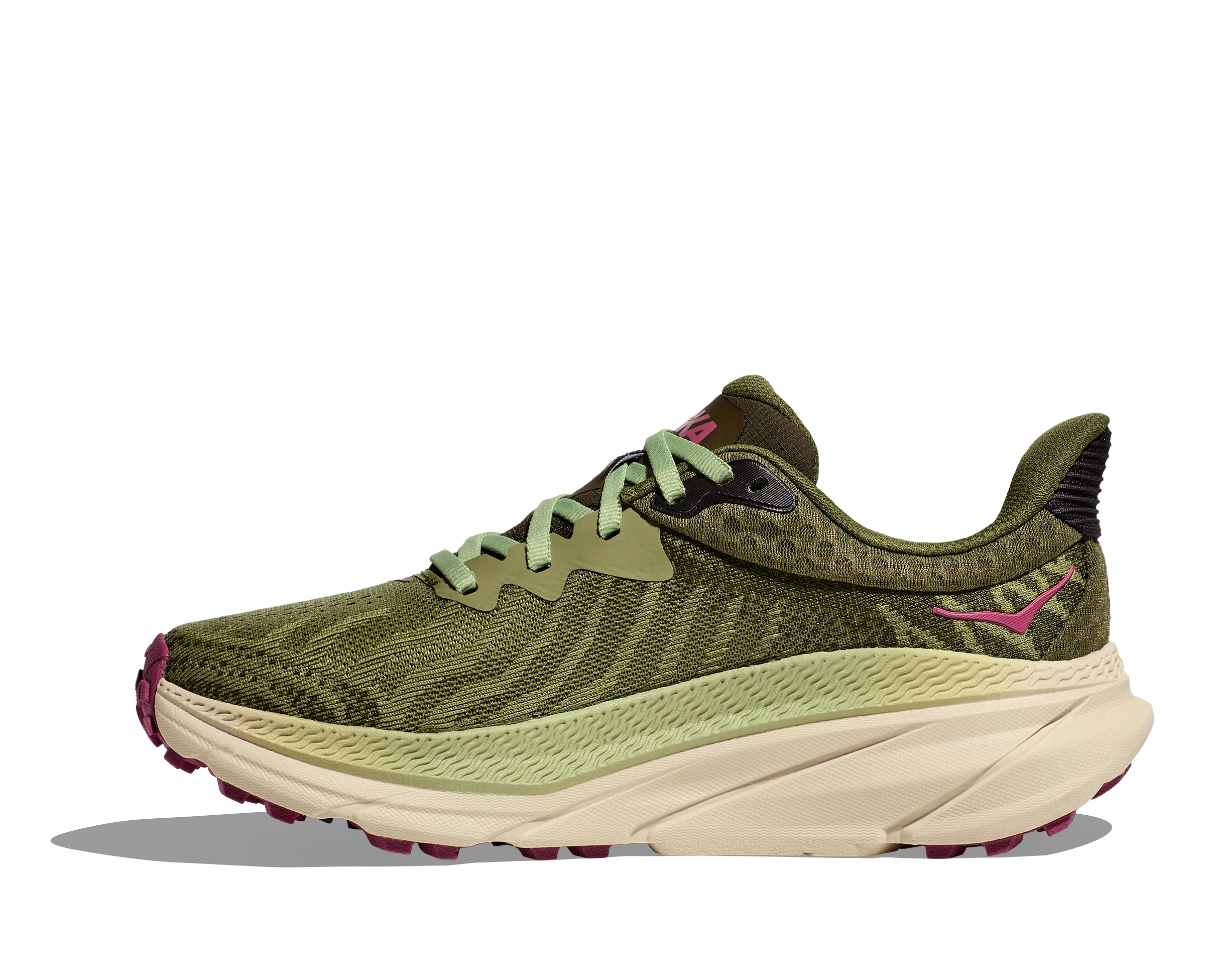 WOMEN'S HOKA CHALLENGER ATR 7 1134498FBT COLOR: FOREST FLOOR/BEET ROOT