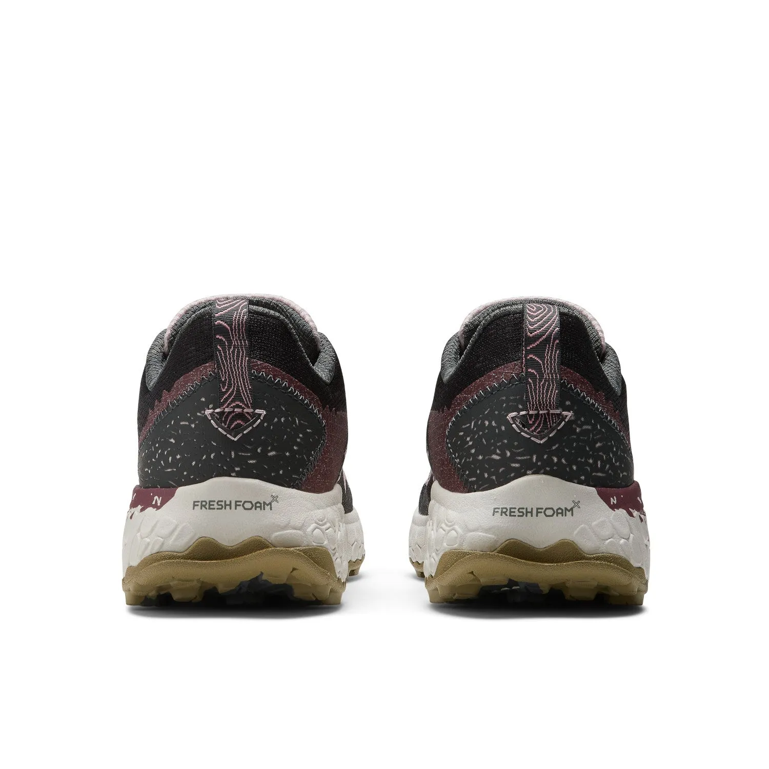 Women's New Balance Fresh Foam X Hierro v7 Color:  Stone Pink with Blacktop and Washed Burgundy